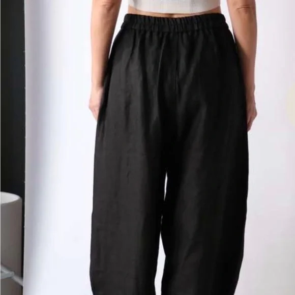 Cordera Linen Curved Pants OS